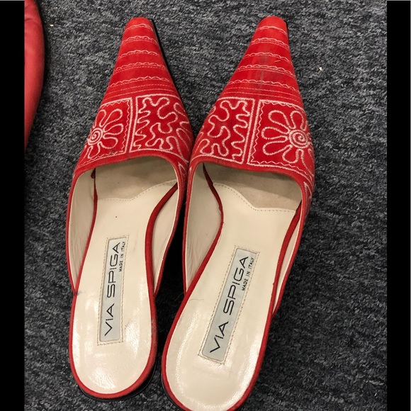 via spiga red shoes